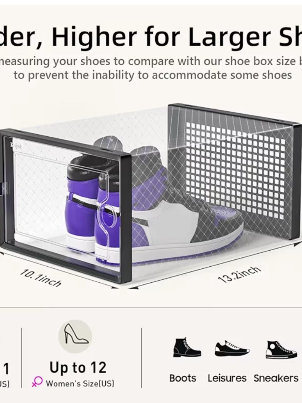 Modular Stackable Shoe Storage Organizer - transparent - Picture 4 of 4